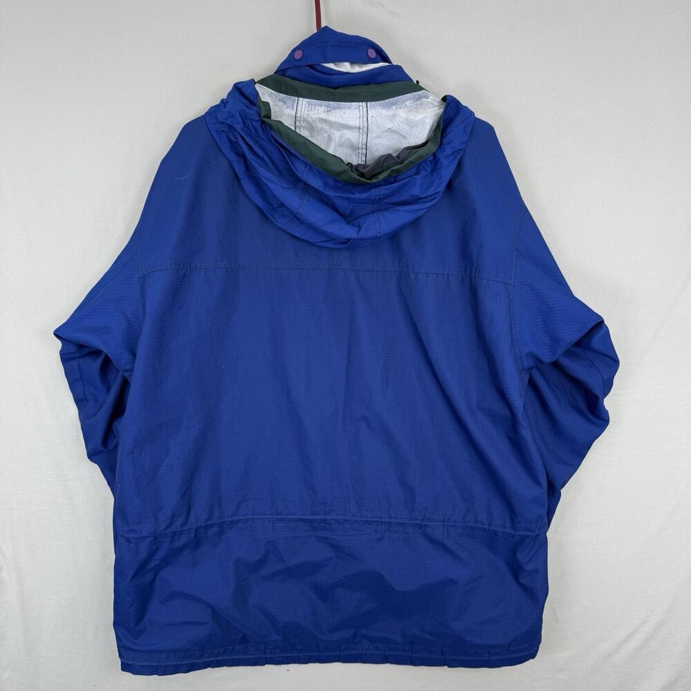Patagonia Glade Runner Hooded Rain Jacket Cobalt Blue Men's Large Ripstop - Picture 4 of 11